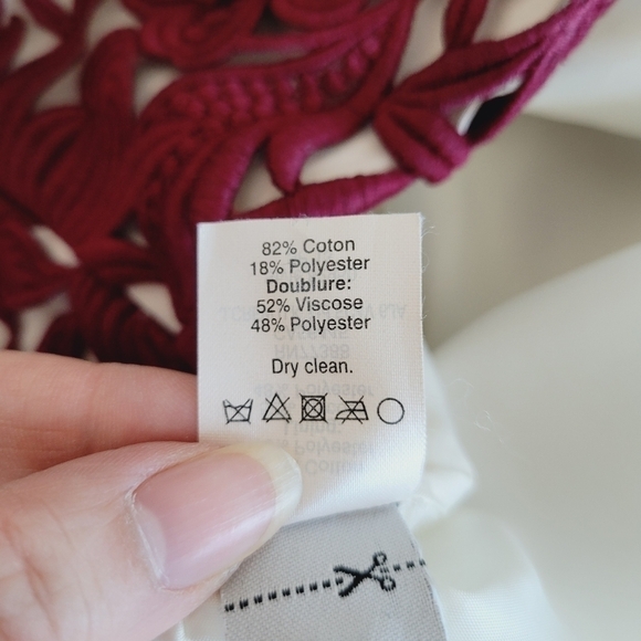 J. Crew Collection Burgundy Floral Dress - Picture 9 of 16